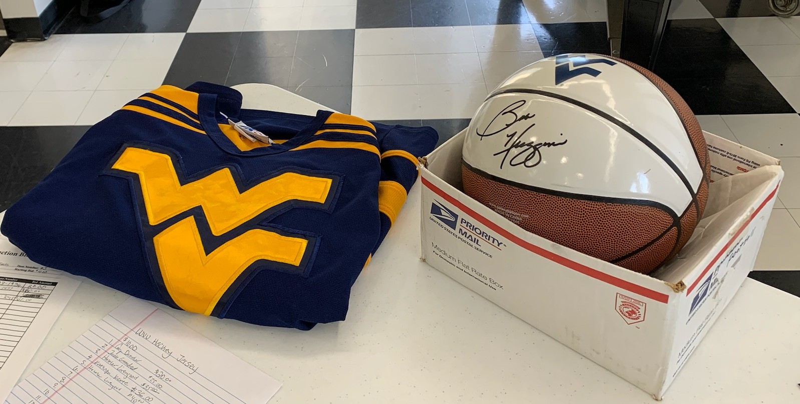 Basketball signed by Bob Huggins